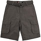 Southpole Boys Belted Ripstop Basic Cargo Shorts