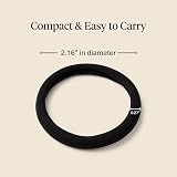 Kitsch Black Hair Ties 12 Pack Nylon Elastic Hairbands No Damage view 5