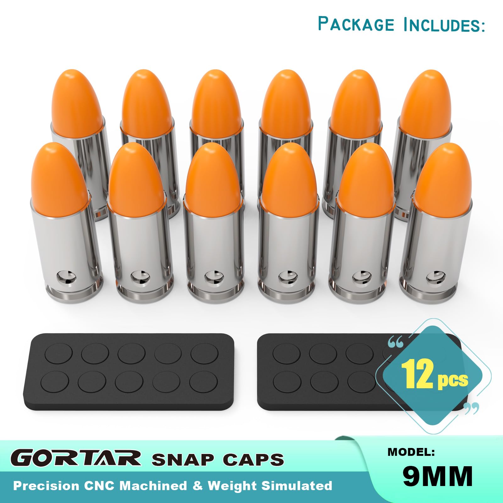 GORTAR Snap Caps Training Dummy Rounds Practice Safe Loading Firing Close to Real Weight