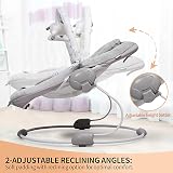 LADIDA Soft Padded Lamb Bouncer 0-6 Months Soothing Music Vibration view 7
