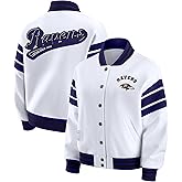 WEAR by Erin Andrews Women's NFL Plus Size Full-Snap Fleece Sweatshirt Jacket