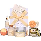 EXTALOW Spa Gifts for Women Valentines Day Gifts Jasmine Bath Gift Baskets Relaxing Self Care Gift for Mom Girlfriend Sister Wife Auntie Home Bath Care Package Thank You Birthday Gift Friendship
