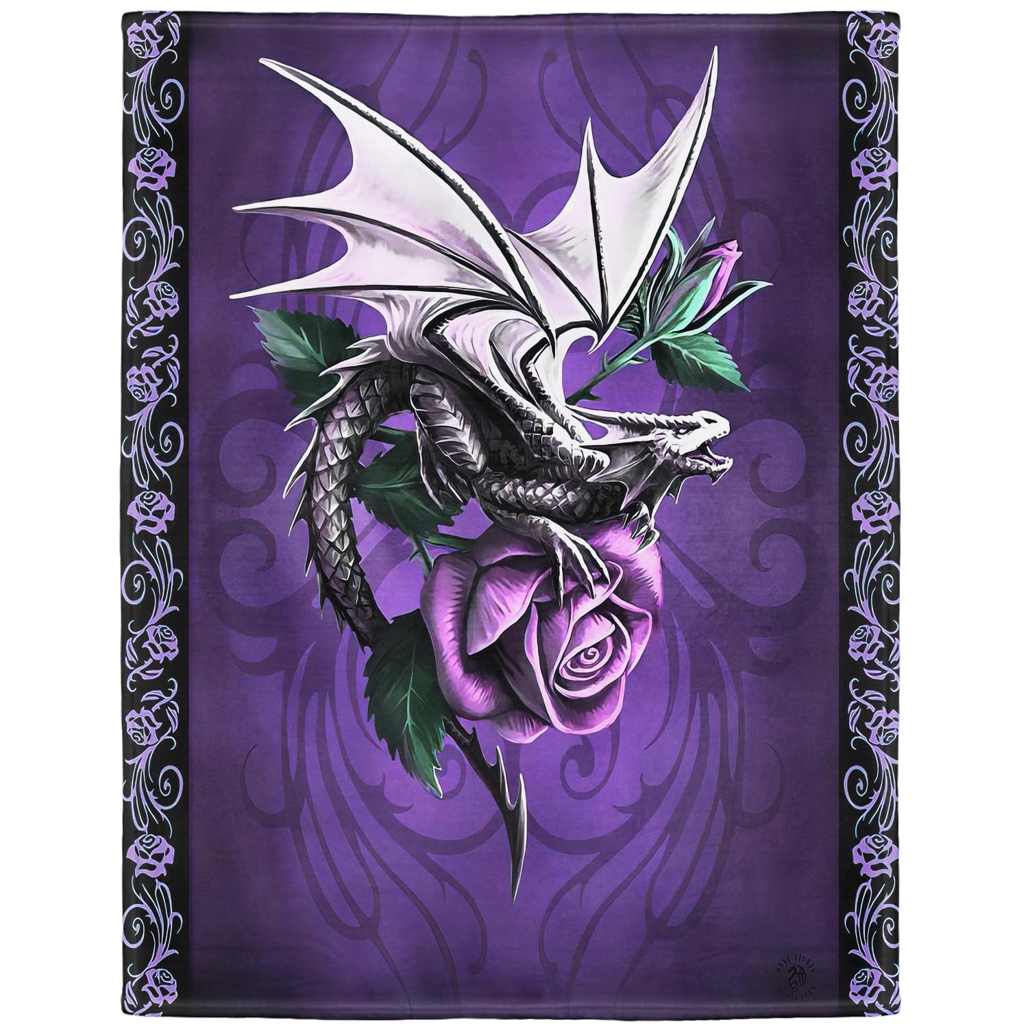 YISUMEI 150x200 cm Blanket Comfort Warmth Soft Cozy Easy Care Machine Wash Dragon Beauty