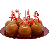 US Sweets Caramel Apples - Caramel Granny Smith Apples | Candied Apples | Delicious Gift | Handmade in Small Batches | Guaranteed to Arrive Fresh (Plain, 8 Pack)