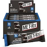 MET-Rx Big 100 Protein Bar, Super Cookie Crunch, 32g Protein, 9 Ct | Great as Healthy Meal Replacement, Snack, and Help Support Energy, With Vitamin A, Vitamin C, and Zinc