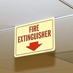 SmartSign "Fire Extinguisher" Two-Sided Drop