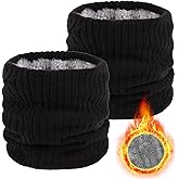 lifwimner Winter Fleece Neck Warmer Mens Ski Mask Face Warmer Neck Gaiter Neck Scarf Women Thick Windproof 2 Pack