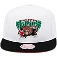 Mitchell & Ness Vancouver Grizzlies Core Basic Snapback Hat Adjustable Cap HWC - White/Black