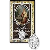 Hirten St. Mary Magdalene Pewter Medal Pendant with Chain, Made in USA