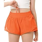 DOCUMO Girls Athletic Shorts with Liner Lightweight Running Shorts for Teen Girls Kids Quick Dry Sports Active Short