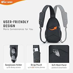 SKYSPER Sling Bag RFID Cross Body Bag Recycled