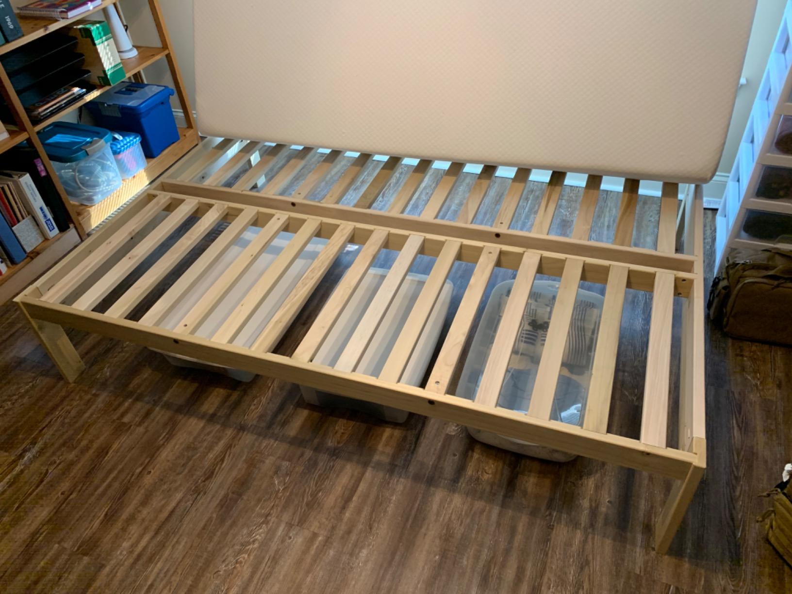 48/mo Finance KD Frames Nomad Platform Natural Poplar Bed Queen