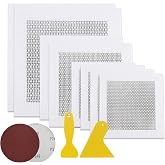 Romeda Drywall Patch Kit 11 Pack, 4/6/8 Inch Wall Patch with Extended Self Adhesive Mesh, Dry Wall Patch with Scraper and Sandpaper for Hole Repair