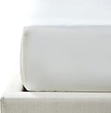 NTBAY 500 Thread Count Egyptian Cotton Fitted Sheet 90x190 Deep Pocket White