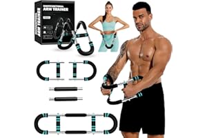 MAMA EVE Twister Arm Trainer， Arm Shoulder Chest Workout Equipment 20-100LB Adjustable Strength Trainer Chest Trainer for Men and Women Portable Detachable Home Fitness Equipment