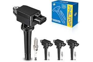 PHILTOP Set of 4 Ignition Coil Pack and Iridium Spark Plugs Fits for 2012-2023 Mazda 3,2014-2017 Mazda 6,2016-2021 CX-3,2013-2018 CX-5,2020-2023 CX-30,2016-2023 MX-5 Miata