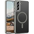 DUEDUE for Samsung Galaxy S21 FE Case Magnetic[Compatible with Magsafe], Translucent Matte Back Full Body Protective Cover Anti-Scratch Shockproof Phone Case for Samsung Galaxy S21 FE 5G, Grey