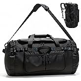 Large Travel Duffle Backpack for Men Women with Straps, 45L/60L/90L Waterproof Gym Duffel Bag with Shoes Compartment for Hiking, Camping, Gym, Overnight (90L)