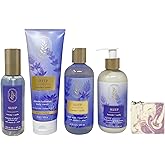 Bath & Body Works Aromatherapy Sleep Lavender + Vanilla Essential Oil Pillow + Perfume Mist, Ultimate Hydration Body Cream, Body Wash & Foam Bath and Body Lotion with a Lavender Dream Bar Soap