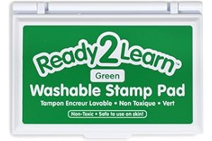 Ready 2 Learn Washable Stamp Pad | Green | Non-Toxic | Fade Resistant | Decorate Scrapbooks, Posters and Cards