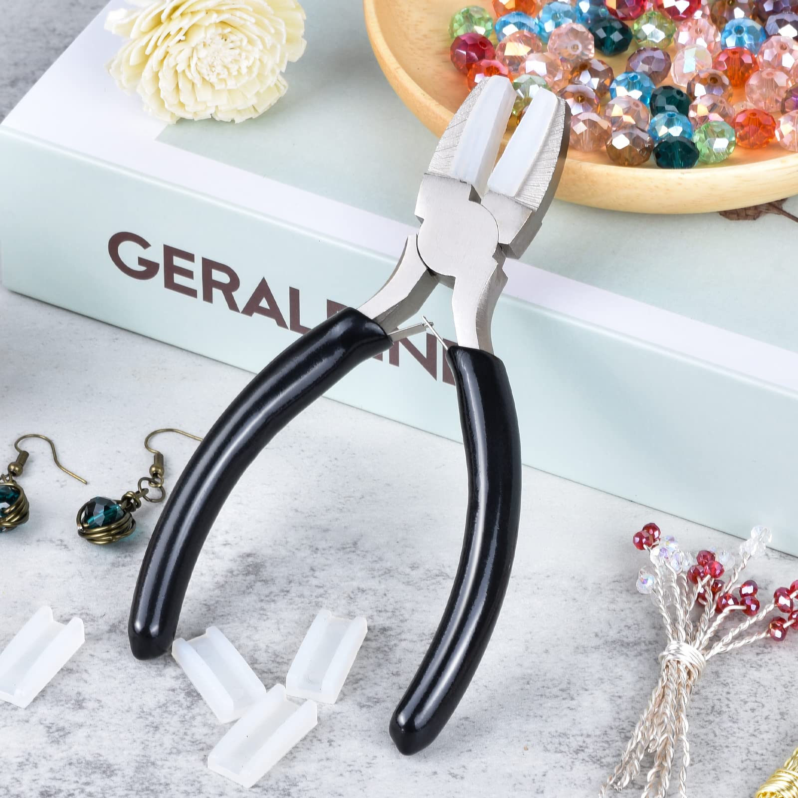 Nylon Pliers Jewelry Making Tools Carbon Steel Tools for Beading, Looping, Shaping Wire, Jewelry Making and Other Crafts