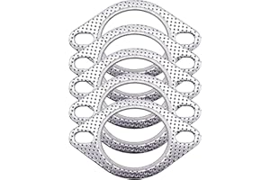 HABIIID 5 Pcs 2-Bolt 2.5'' I.D.Reinforced High Temperature Exhaust Gasket Turbo Downpipe 120-06310-0002