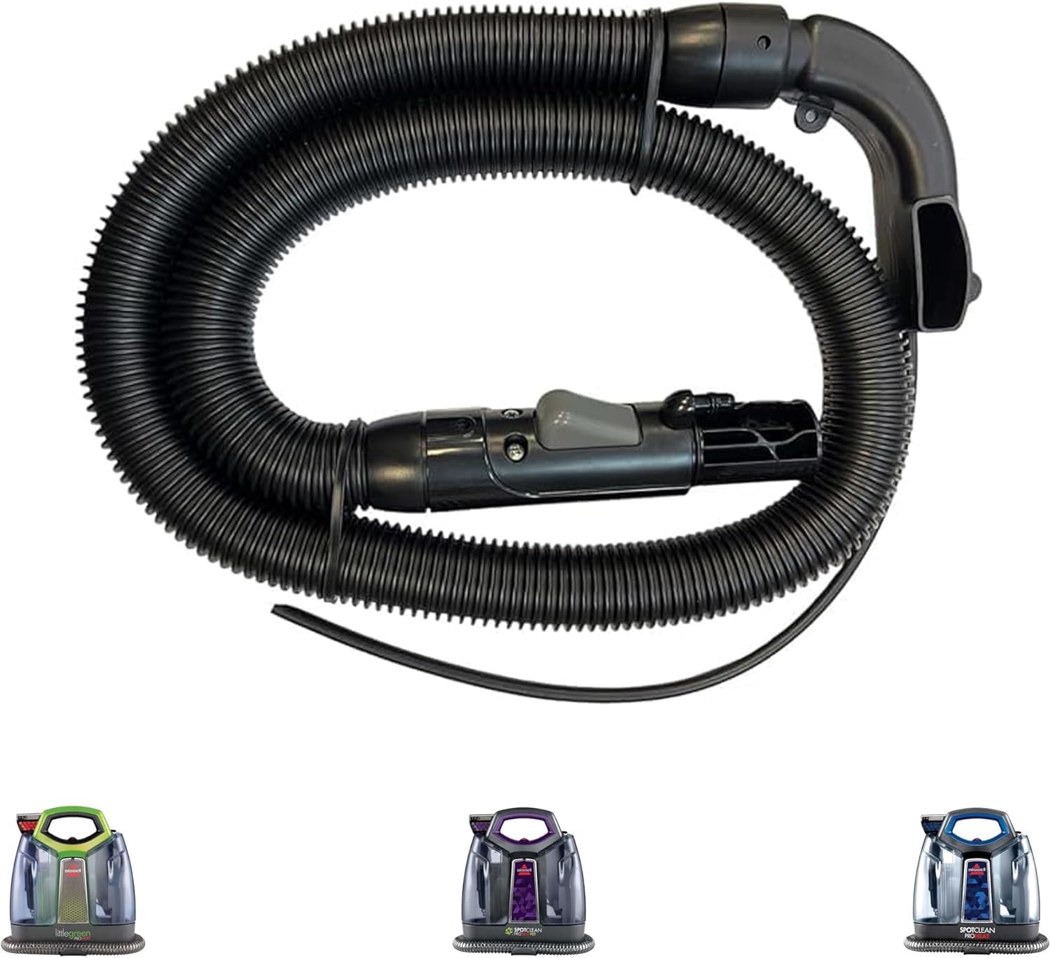 Photo 1 of (Upgraded 2025)Flexible Hose compatible with Bissell Little Green & SpotClean Carpet Vacuum Cleaner 2694 2513 5207 4720M Series Part#1606127 or 1636058 compatible with Bissell Little Green & SpotClean
