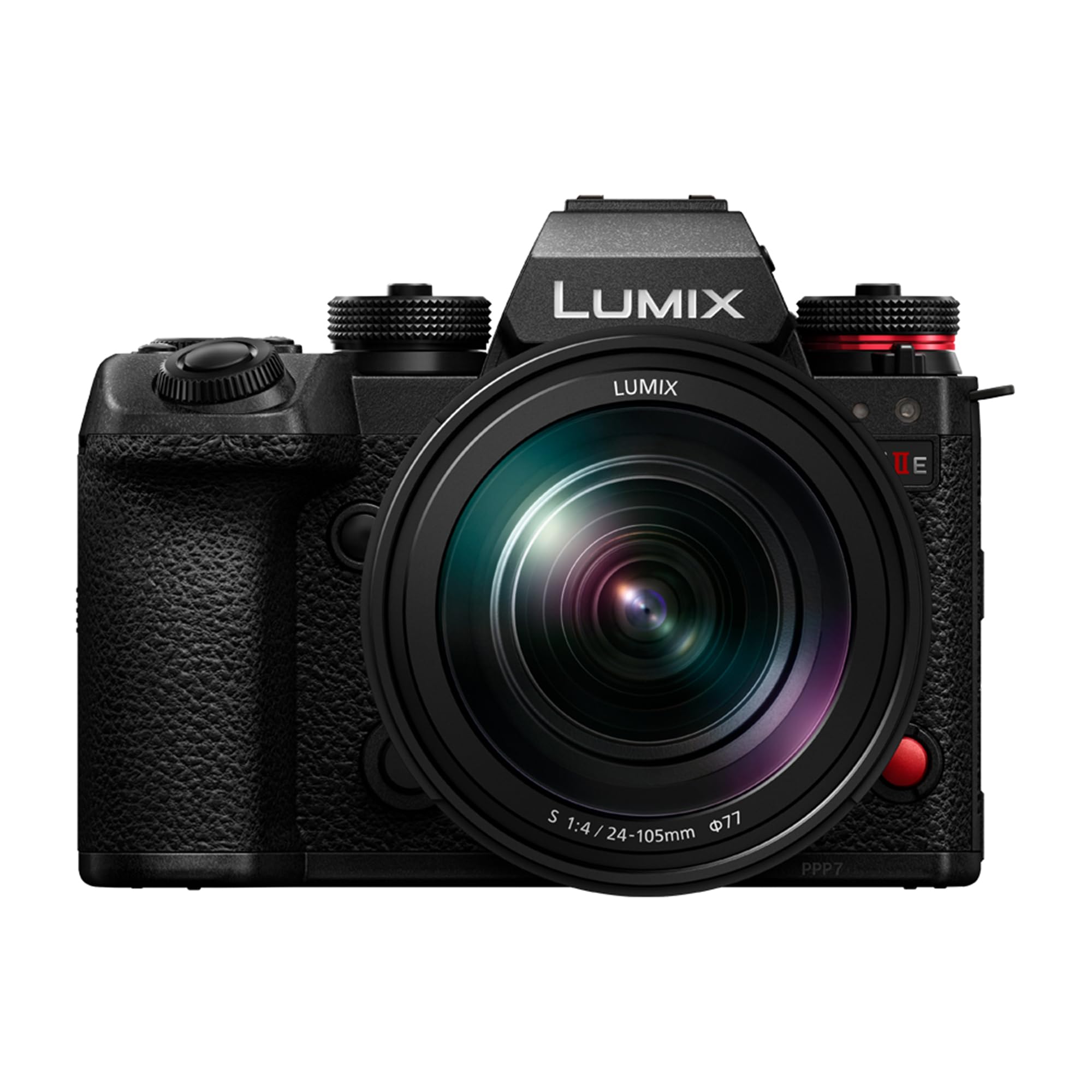 Panasonic LUMIX S1IIE Fotocamera Mirrorless Full Frame, con Obiettivo 24-105 mm F4, 24MP, Cs4K 60p, 6K 30p Open Gate, ProRes RAW, AF di Fase Ibrido, Attacco a L, Nero