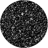 LAIDANLA Black Obsidian 400pcs Natural Chip Stone Beads 5-8mm Healing Crystal Irregular Gemstones Drilled DIY Loose Rocks Bead Crystal for Bracelet Earrings Necklace Jewelry Making Crafting