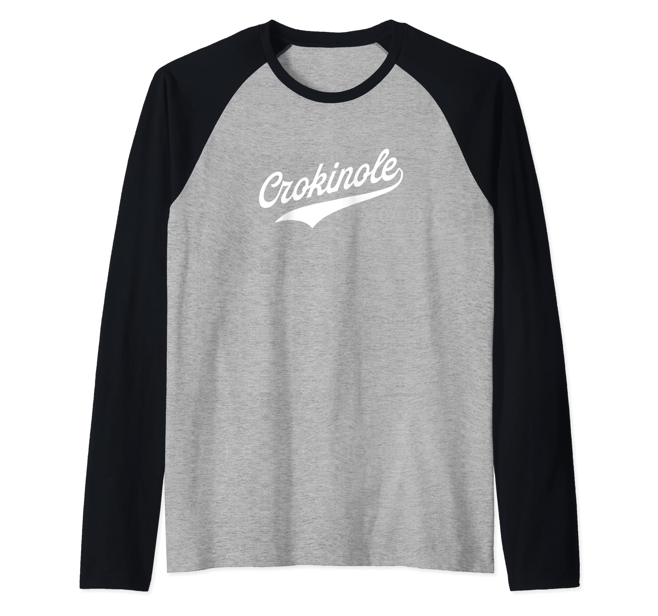 Crokinole Raglan Baseball Tee