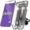 Bicycle Phone Mount By Delta Cycle - Lockable Bike Phone Mount Handlebar Adjusts To Any Size Bar - Fits Any Phone Or IPhone Up To 3.5" x 7.8" - Easily Accessible Bike Phone Holder