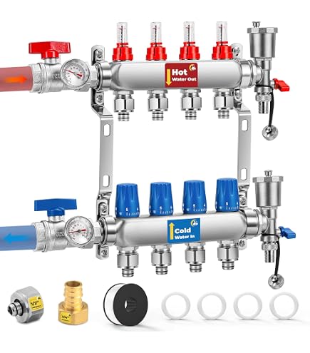 Kit Di Prova Pressione Per Collettori Uponor Wirsbo - Modello In Ottone E6122000 (Nuovo)
