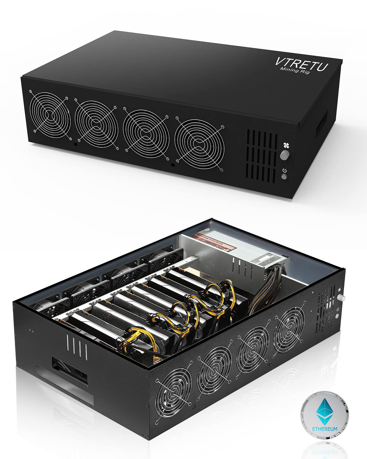 Mua VTRETU GPU Complete Mining Rig Case with 8 GPU Mining Motherboard ...