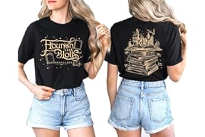 TEWMEU Flourish and Blotts Shirt Book Tshirt Wizard Costume Clothes
