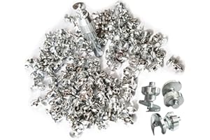 Marrkey Tires Studs/Screw Snow Carbide Spikes/Wheel Tyres Studs for Racing car,Bicycle,Bike,Fat Bikes, Scooters Tires,Running Shoes Boots in Winter 7 * 9.9mm 100PCS