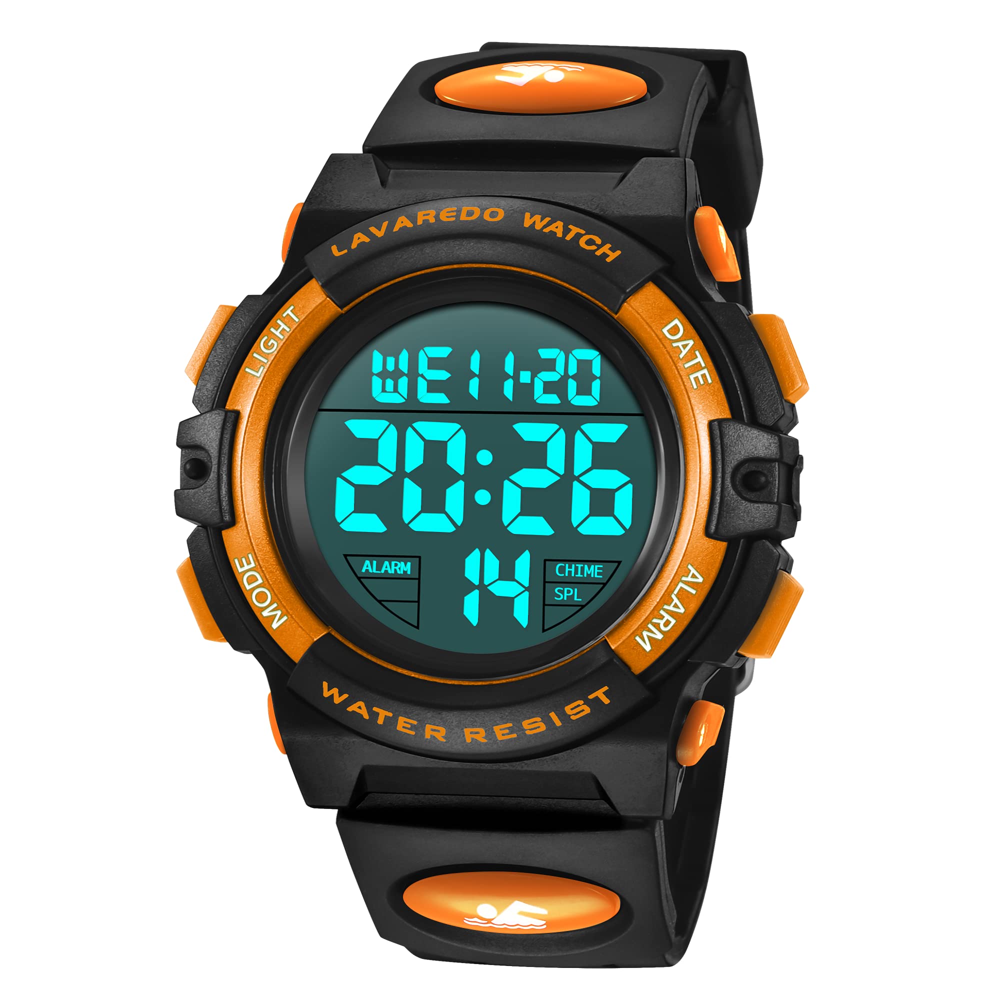 Kids Watch,Boys Watch for 6-15 Year Old Boys,Digital Sport Outdoor Multifunctional Chronograph LED 50 M Waterproof Alarm Calendar Watch for Children with Silicone Band