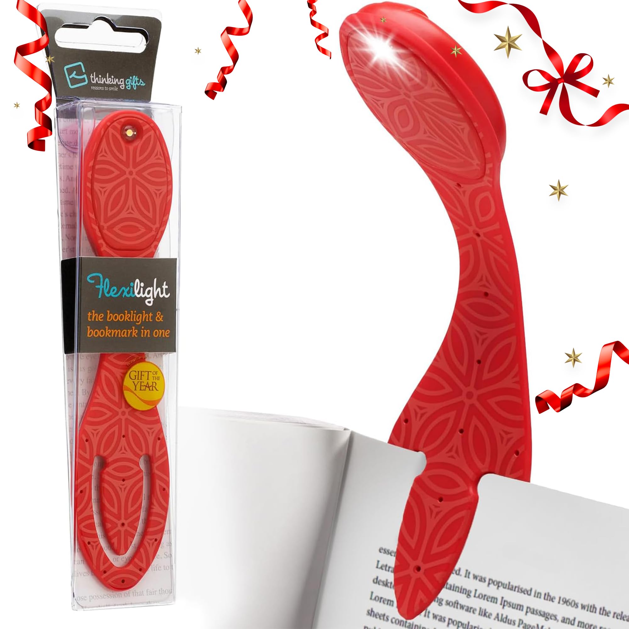 Flexilight Reading Light | 2 in 1 Bookmark Book Light | LED Clip On Reading Lamp | Children and Adult Book Torch | Book Accessories | Gift for Readers, Book Lovers