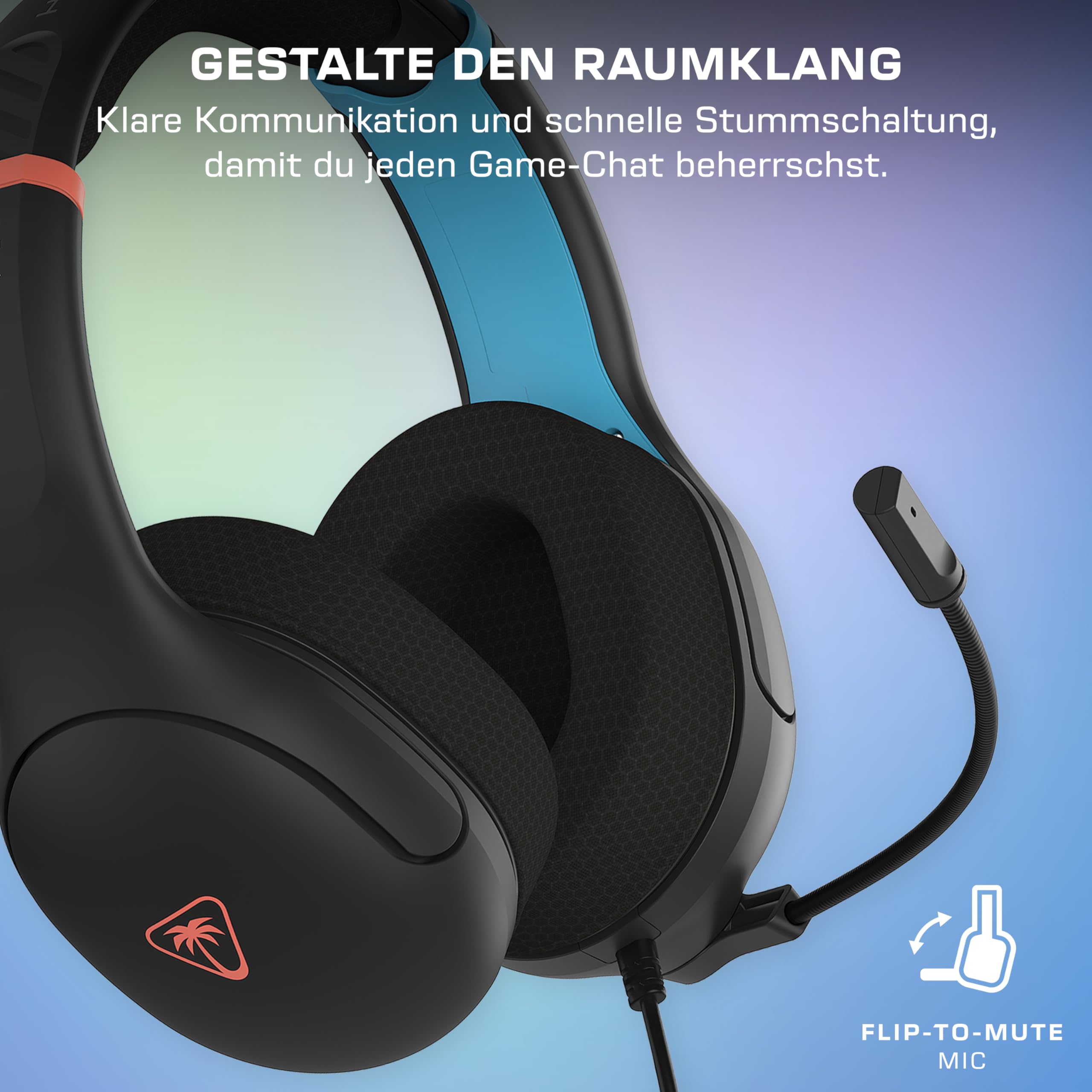 Turtle Beach Airlite Fit Wired Gaming Headset Offiziell Lizenziert für Nintendo Switch 2, 1, und OLED, Anthrazitschwarz 4