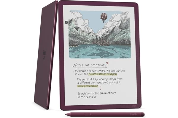 Amazon Kindle Scribe Colorsoft 64GB (newest model) — 11” paper-like color display with front light — One notebook to replace them all — Write in notebooks, docs, and books. Pen included - Fig