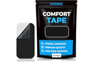 MONIER Comfort Tape (30 Pack) - Pain Free Removal, Hypoallergenic, Latex Free & Gentle On Skin - Packaging May Vary - Skin Friendly Adhesive Cotton Tape