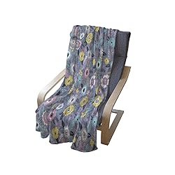 Ambesonne Abstract Throw Blanket, Doodled Drawn
