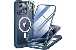 Miracase Magnetic for iPhone 15 Pro Max Case 6.7'' [Compatible with Magsafe] Full-Body Drop Proof Bumper Phone Case for iPhon