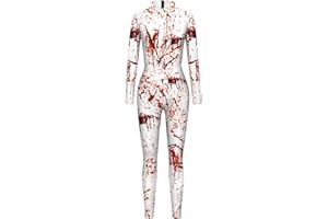 Bemeiren Halloween Superhero Bodysuit for Men Women Costumes 3D Print Zentai Jumpsuit Outfit for Adult cosplay party