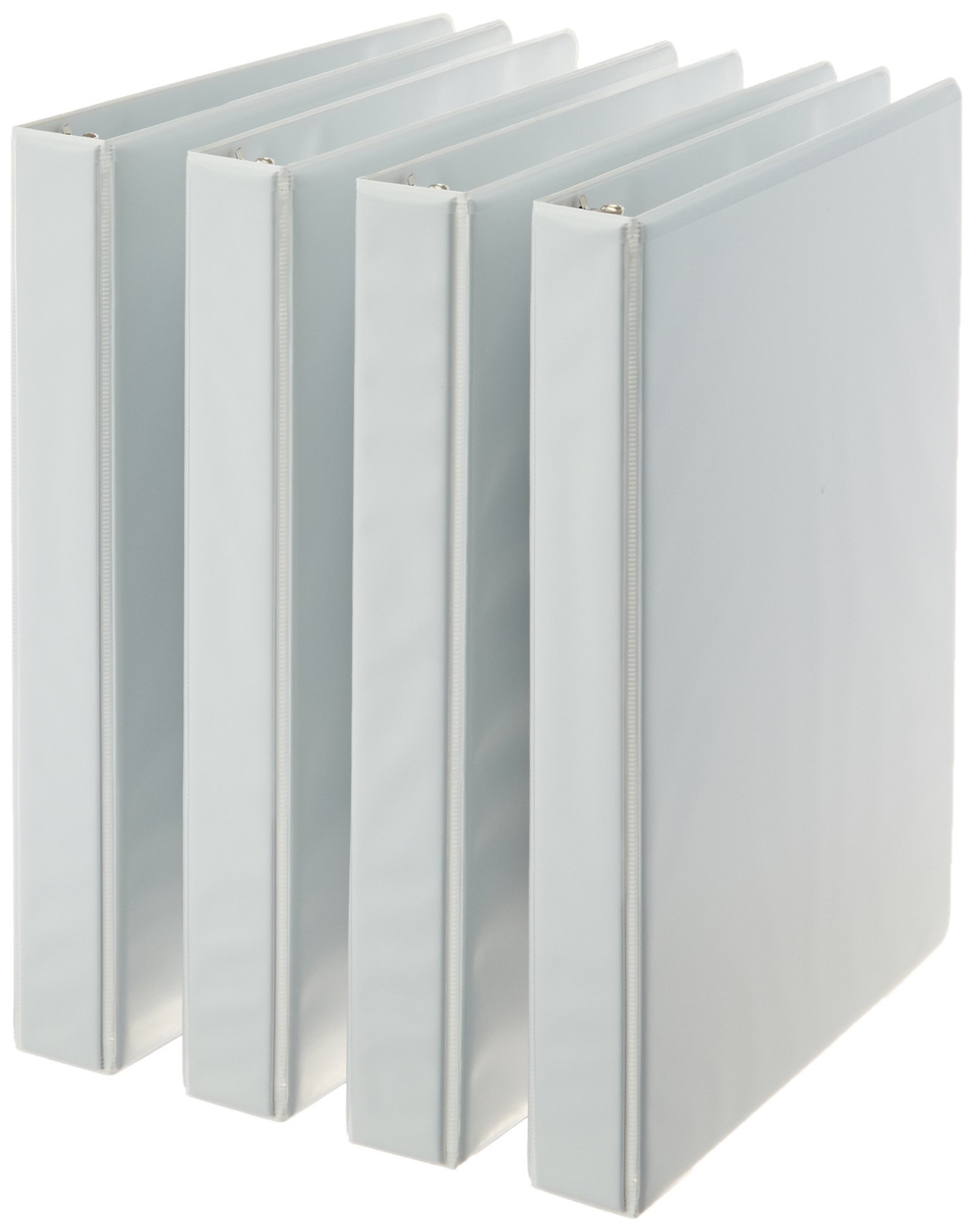 AmazonBasics 3Ring Binder 1 Inch 4Pack (White) White 1Inch eBay