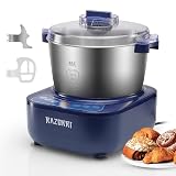 Razorri Electric Dough Maker, 5L 4.5QT Household Dough Mixer with Ferment Function, Microcomputer Timer, Stuffing Blade & Stainless Steel Bowl for Bread, Pizza, Noodles, Dumplings