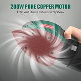 HYCHIKA 200W Electric Detail Sander Dust Collector 14000RPM Wood Furniture view 2