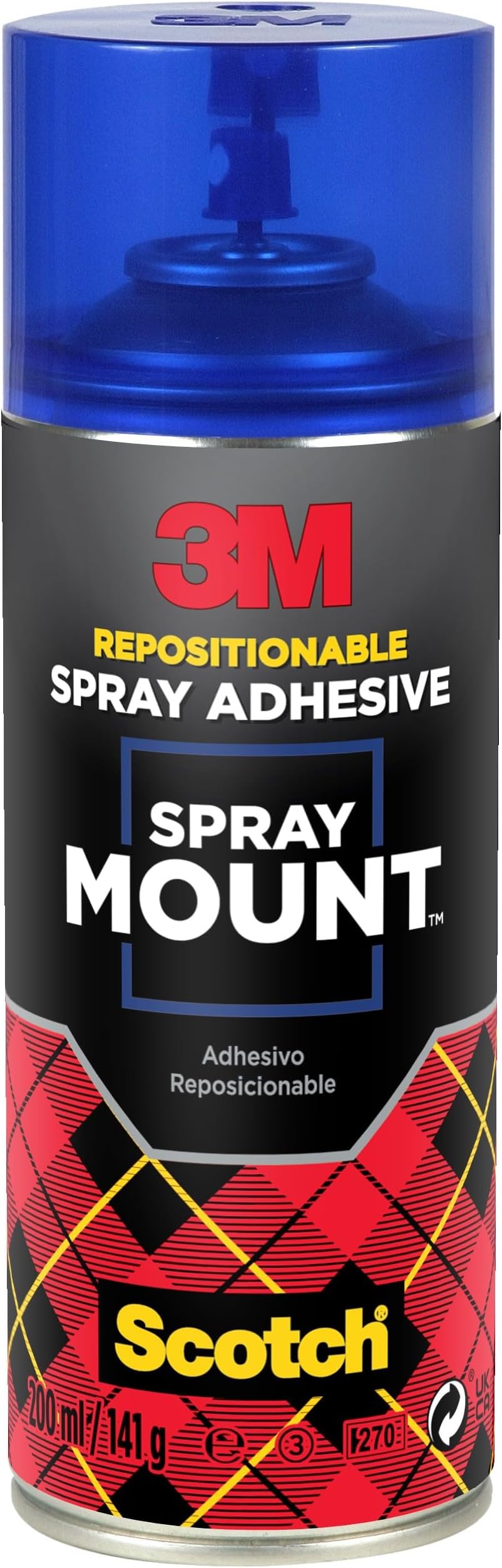 3M SprayMount Permanent Spray Adhesive 200 ml for Mock-Ups Presentations