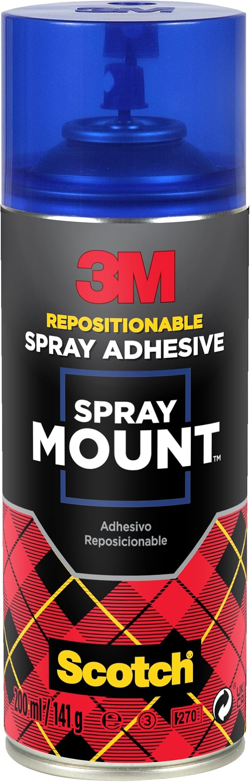 3M SprayMount Permanent Spray Adhesive 200 ml for Mock-Ups Presentations