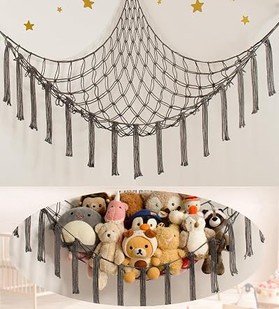 mirolam Teddy Hammock Toy Storage for Stuffed Animals Nursery Decor