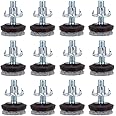 OwnMy High Density Felt Glide Pads Adjustable Furniture Levelers Chair Table Leg Levelers Floor Protector Pads with Metal T-Nuts - Adjustable Height 0.5" to 1" (Dia 1-1/8" - 12 PCS)